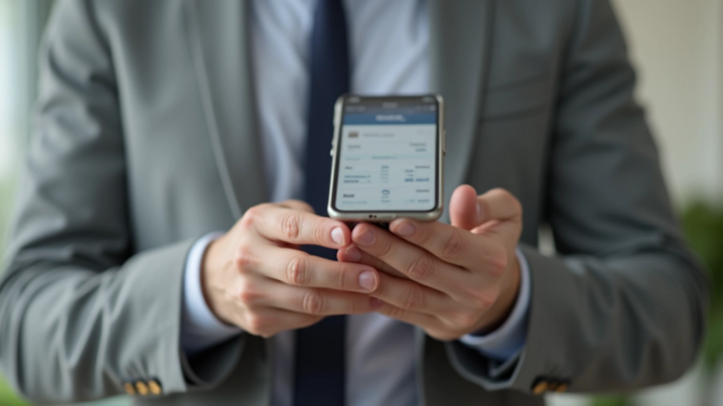 Écran de téléphone affichant une application de gestion financière avec des graphiques et des données de budget